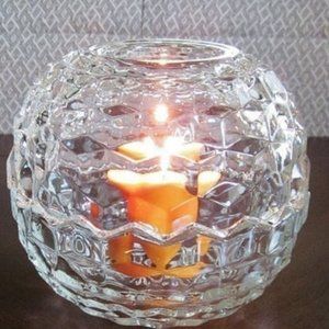 Clear Glass Votive Candleholder